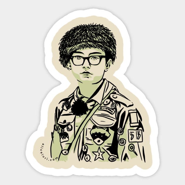 Moonrise Kingdom Sticker by Alice Iuri